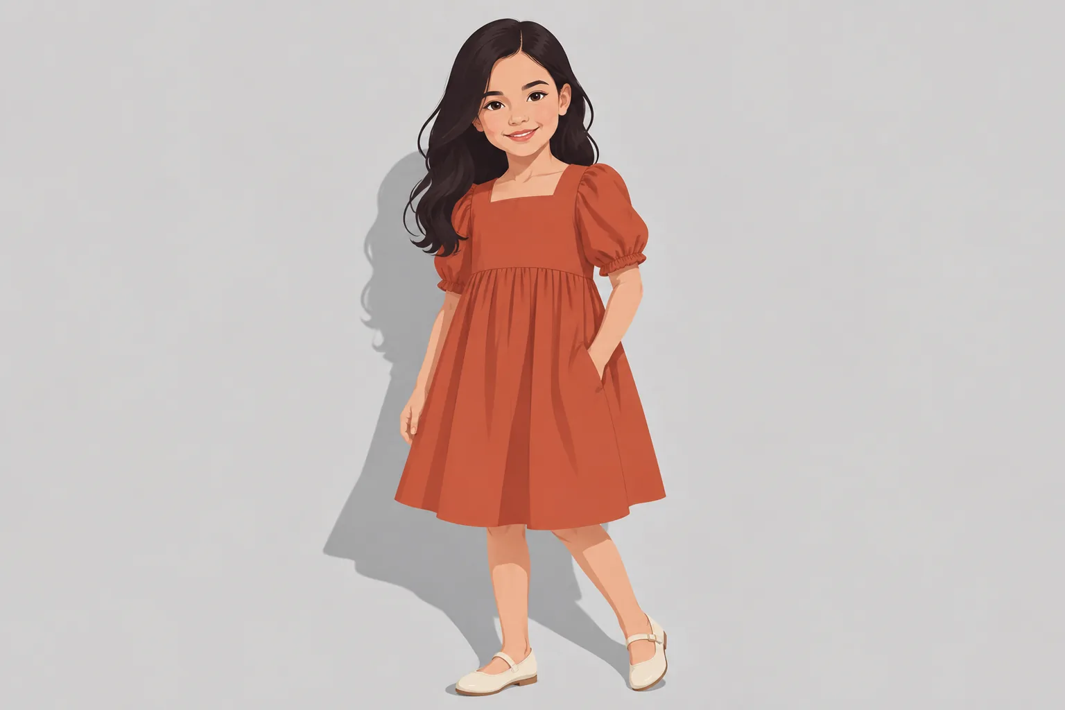 Smocked Floral Dress