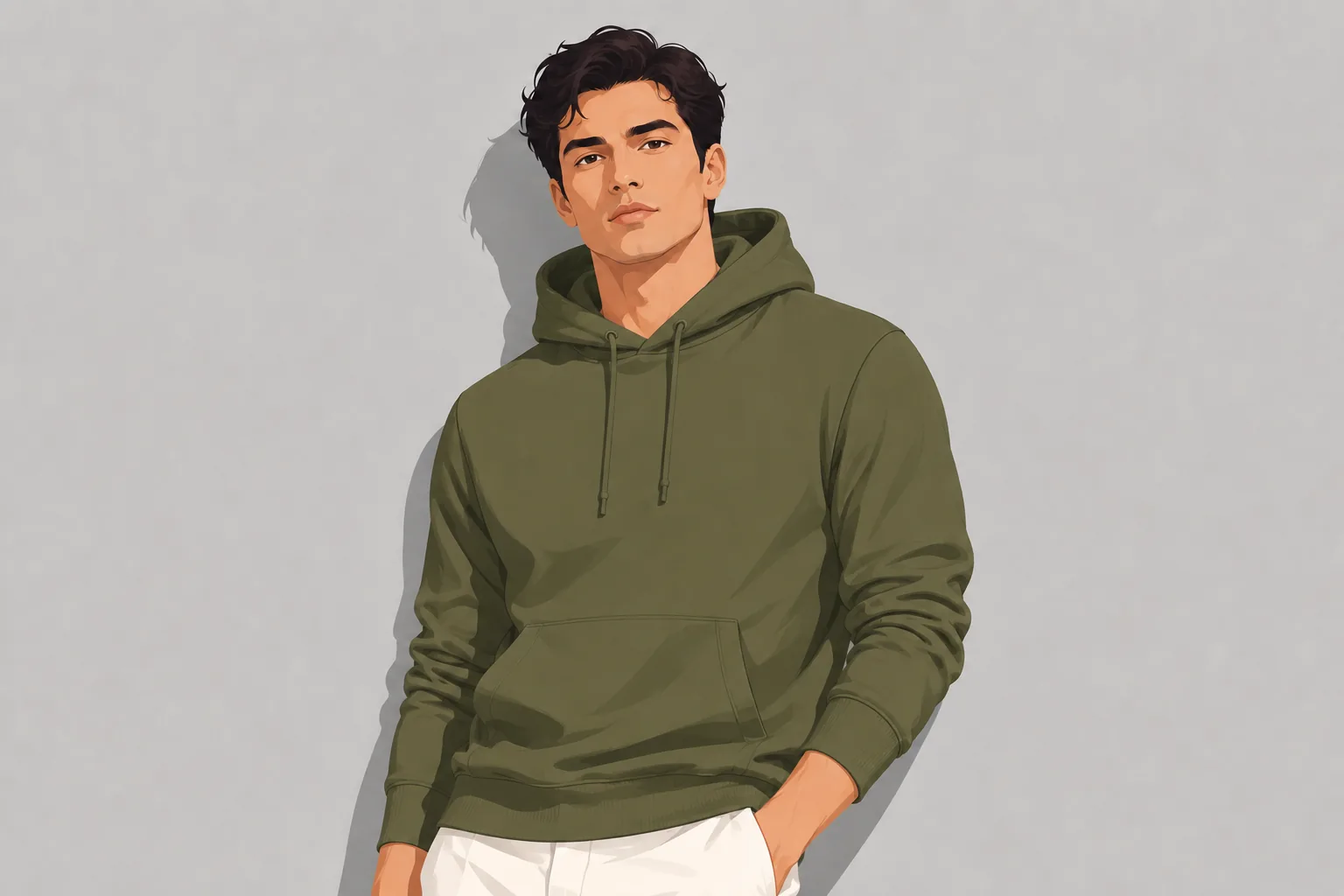 Oversized Drop-Shoulder Hoodie
