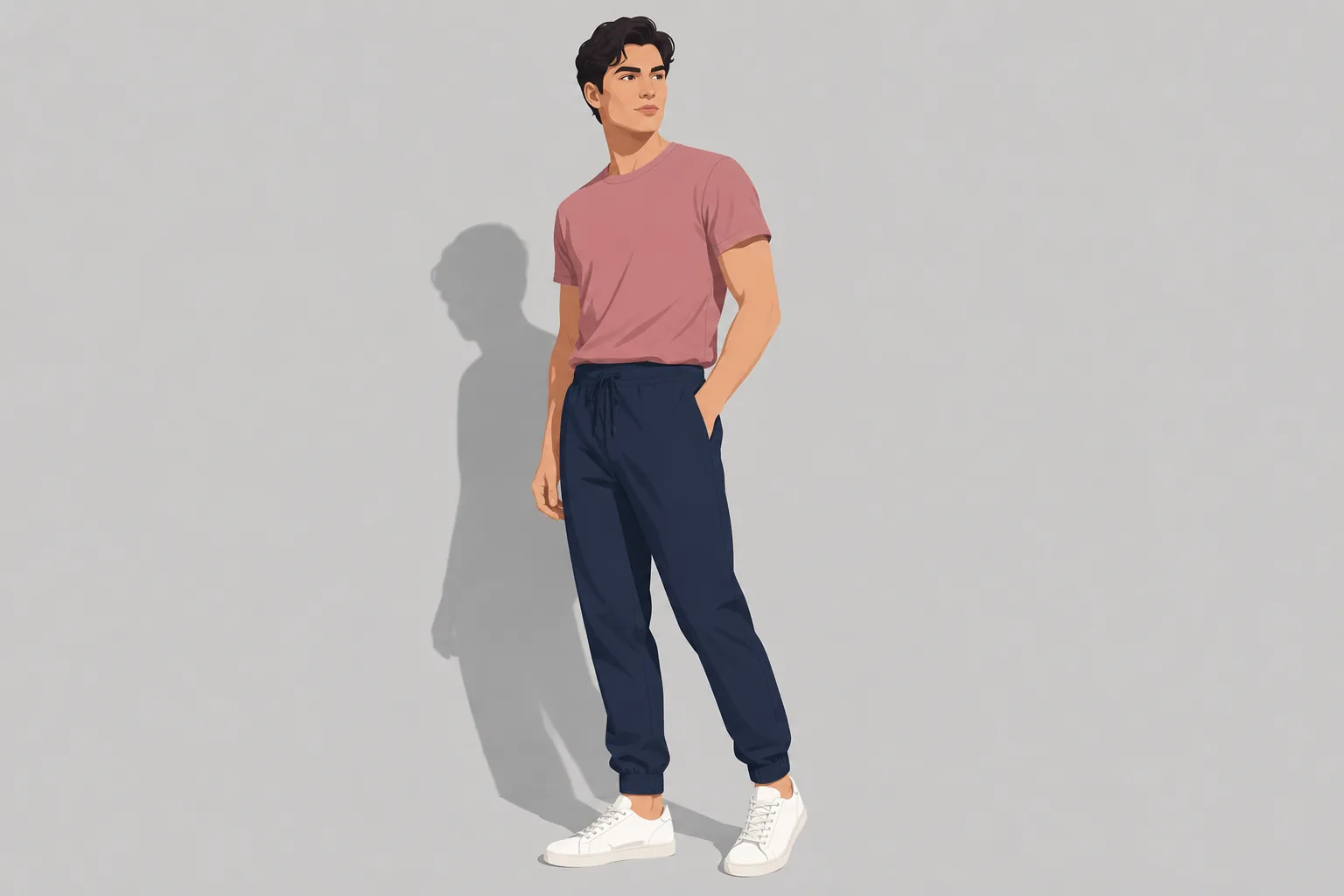 Cuffed Cotton Joggers