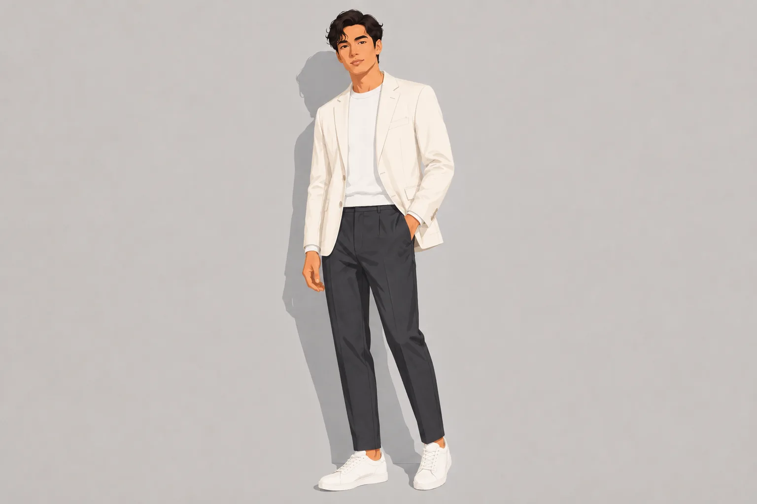 Single-Breasted Wool Blazer