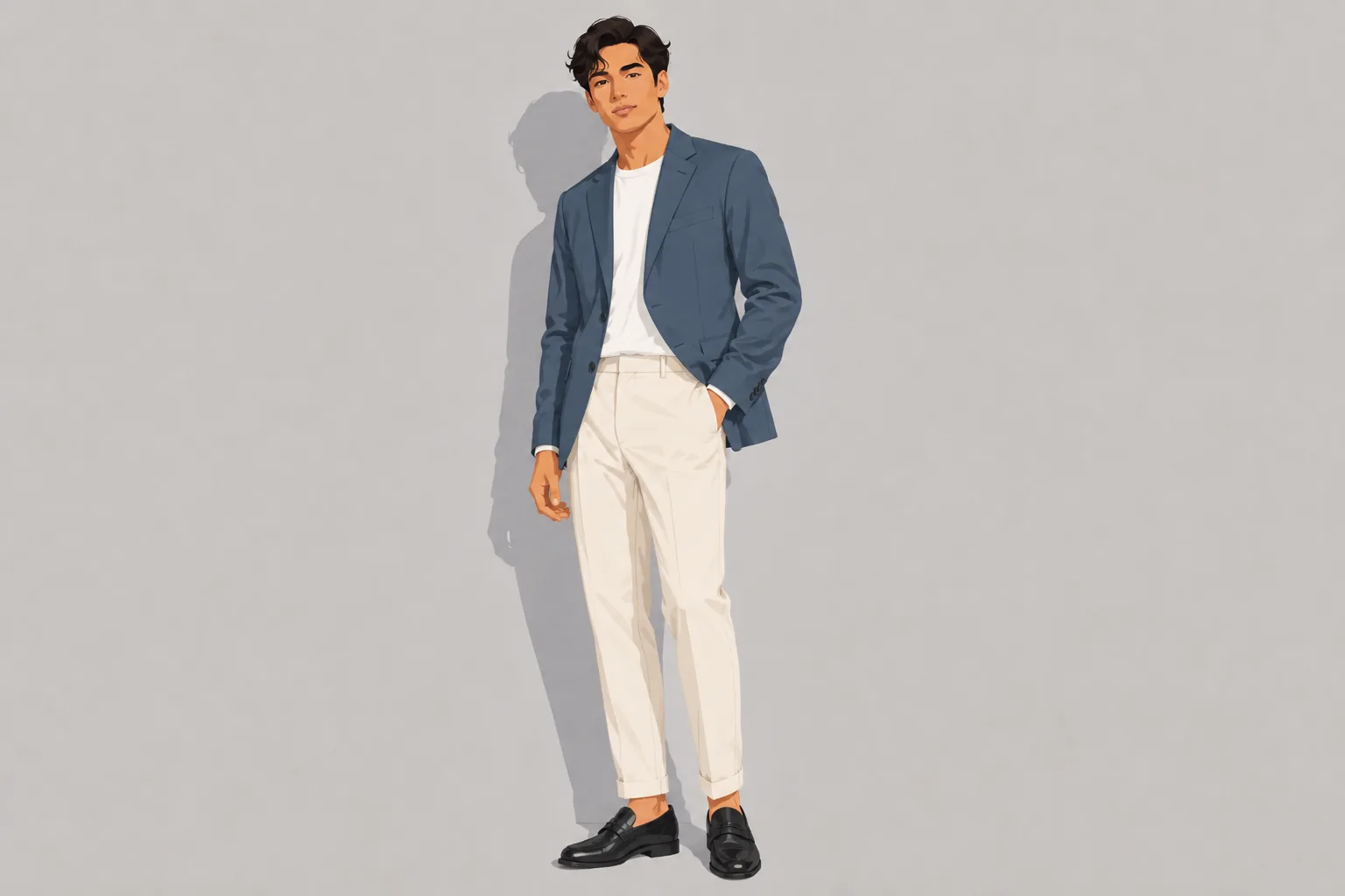 Unstructured Knit Blazer