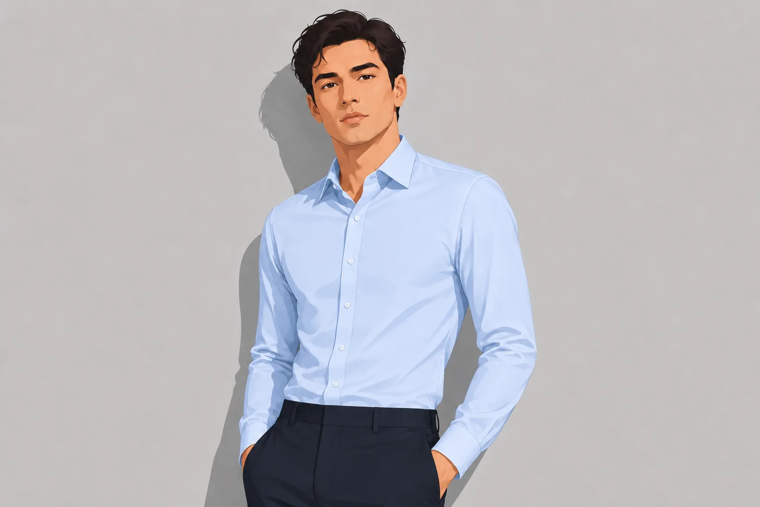 Slim-Fit Poplin Shirt