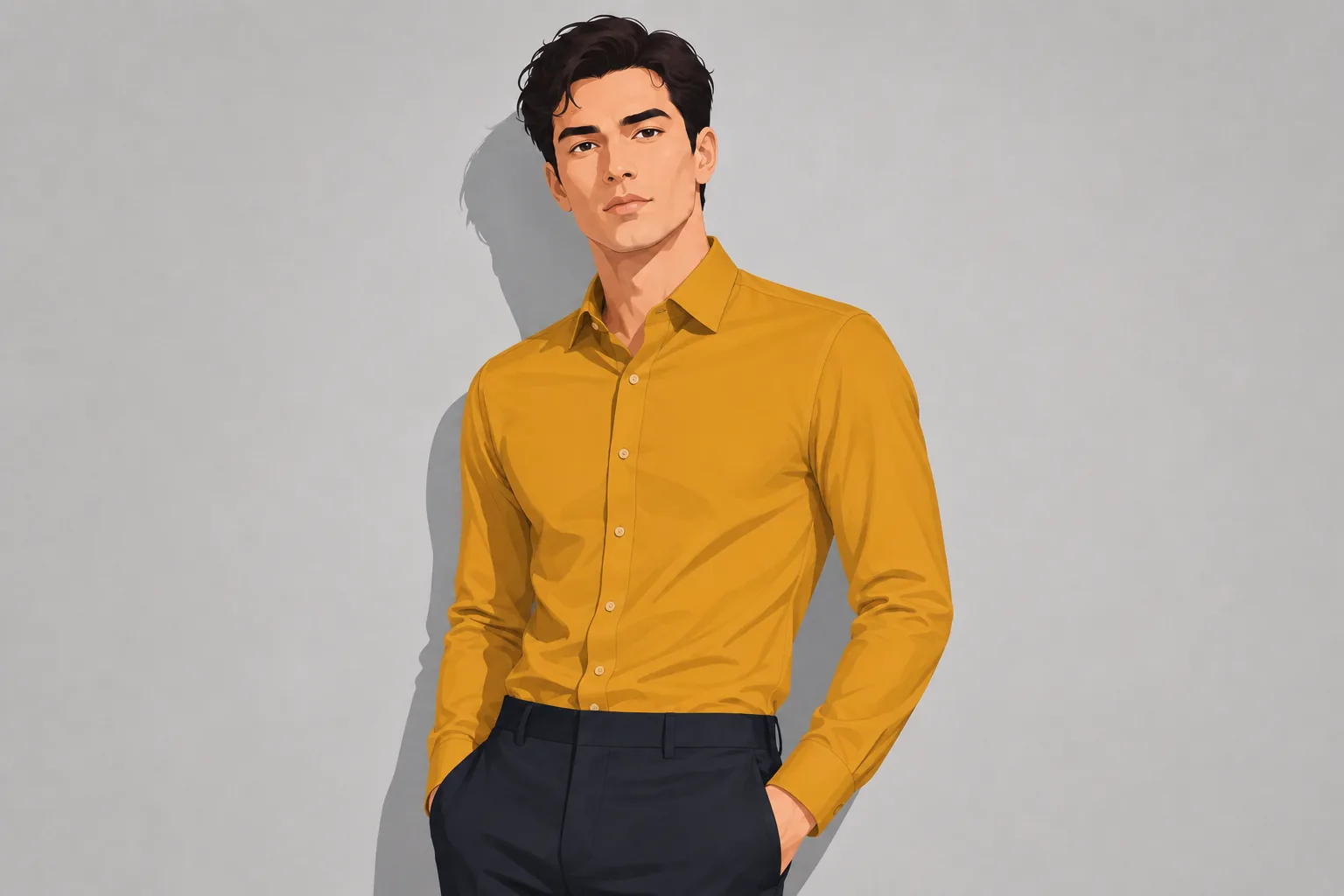 Pinstripe Cotton Shirt
