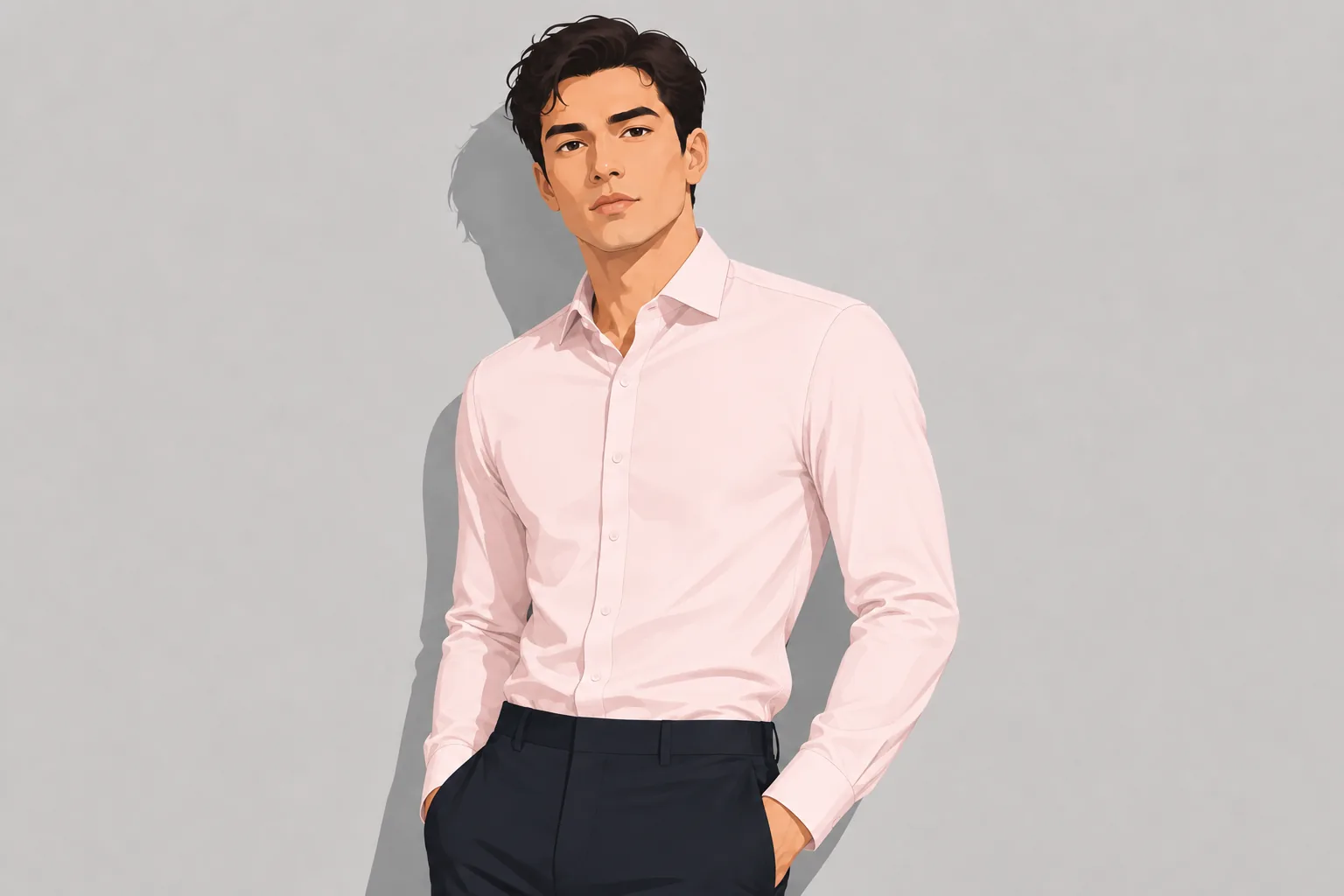 Herringbone Dress Shirt