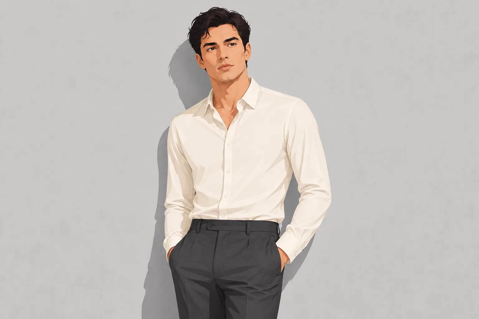 Slim-Fit Suit Trousers