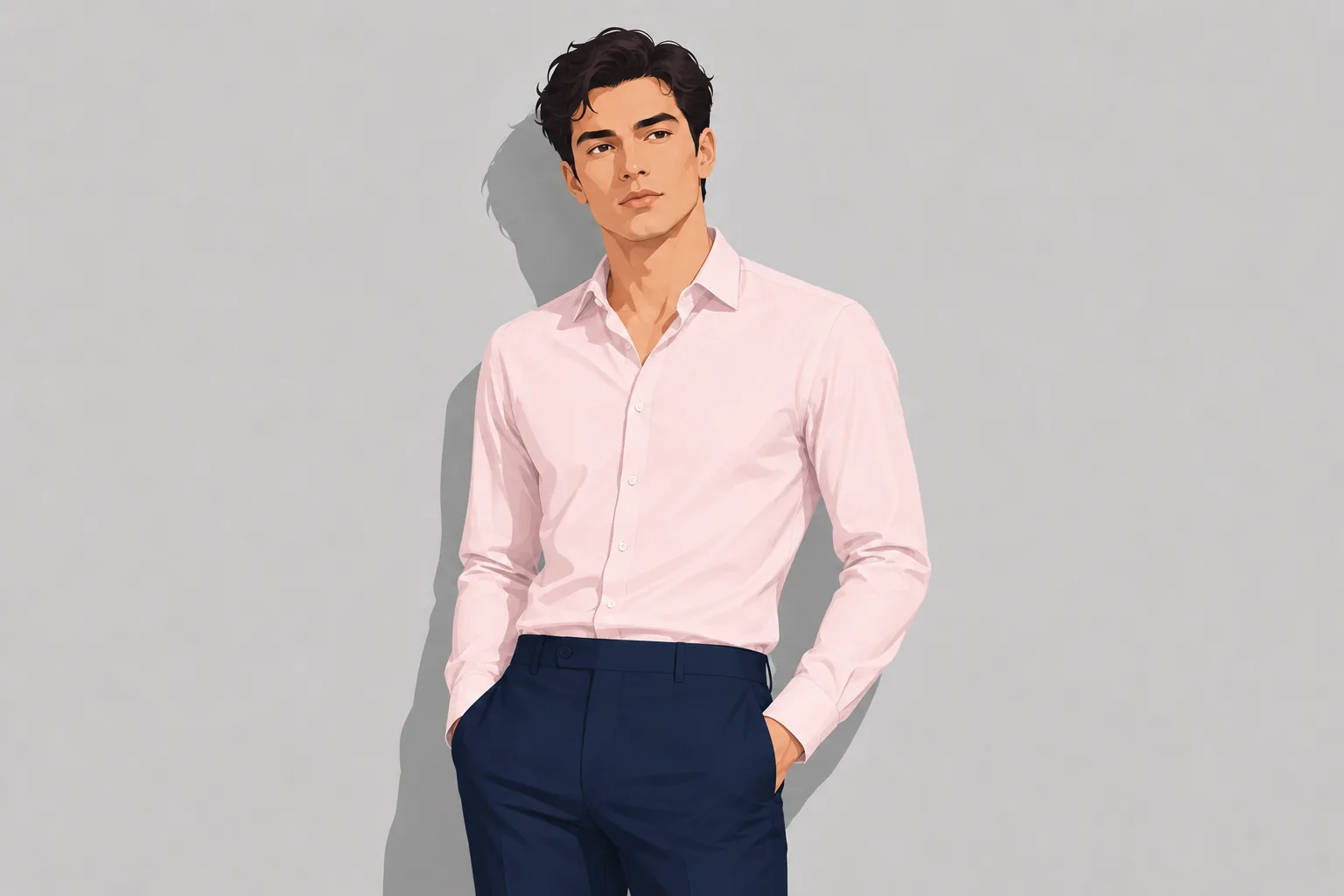 Flat-Front Chino Trousers