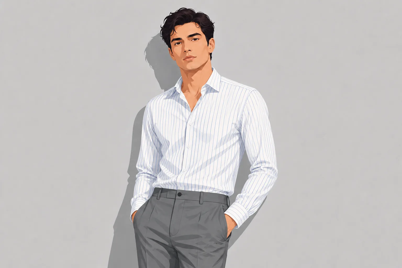 Linen-Blend Trousers
