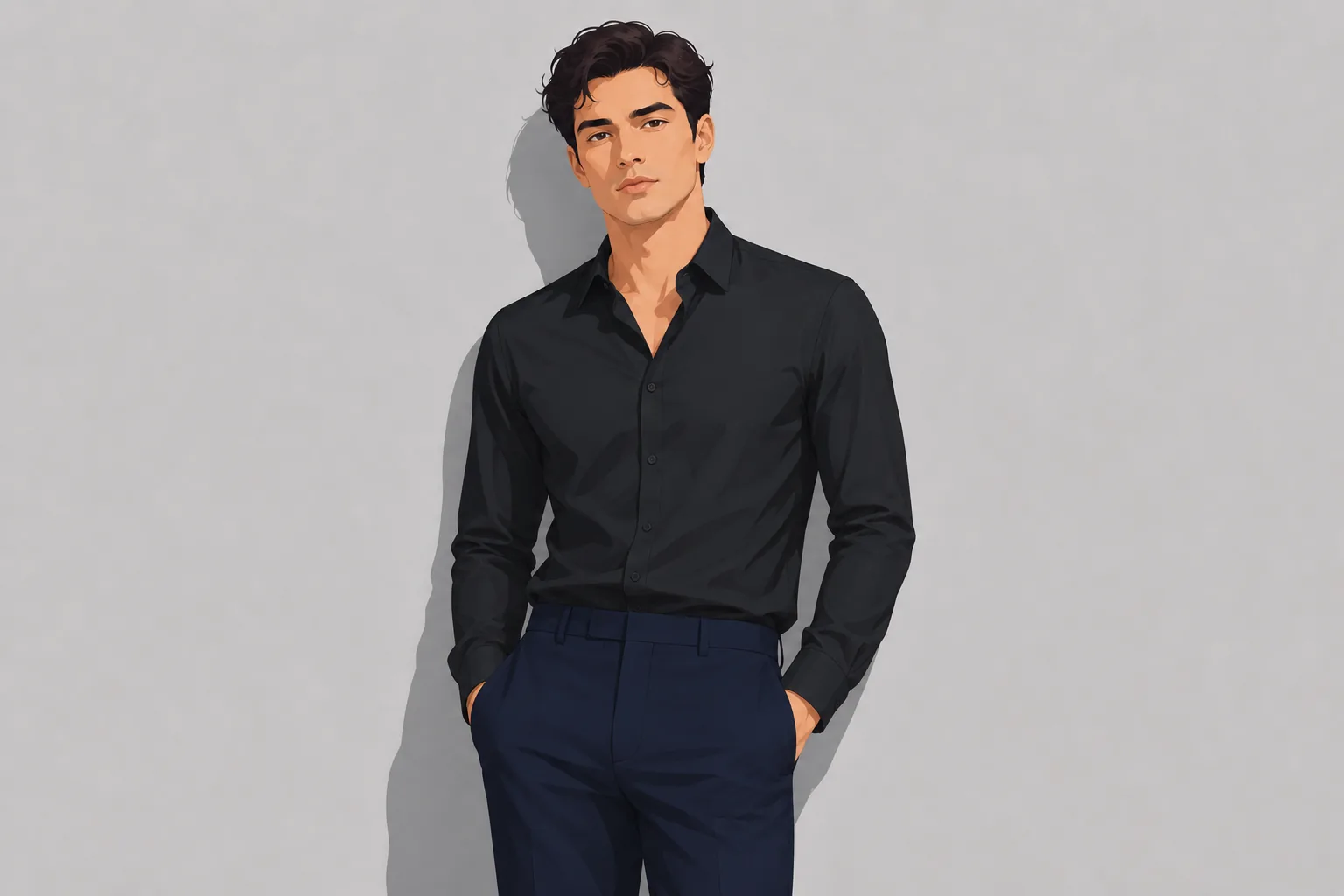 Cropped Tapered Trousers
