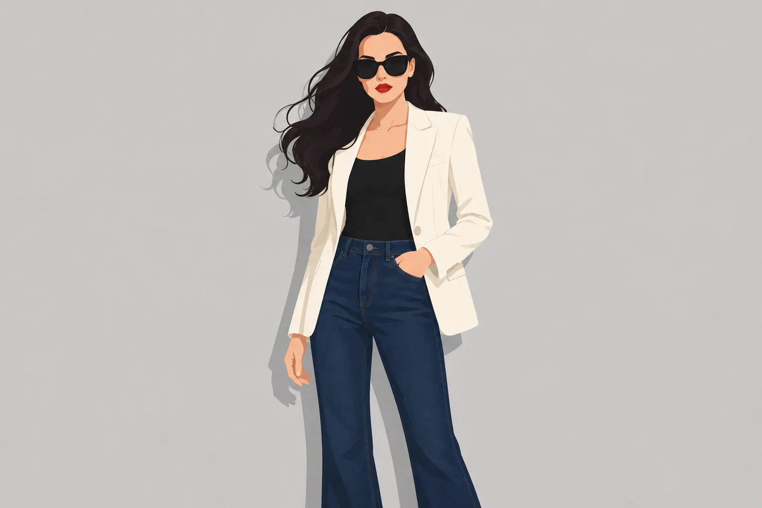 Vintage Wash Mom Jeans
