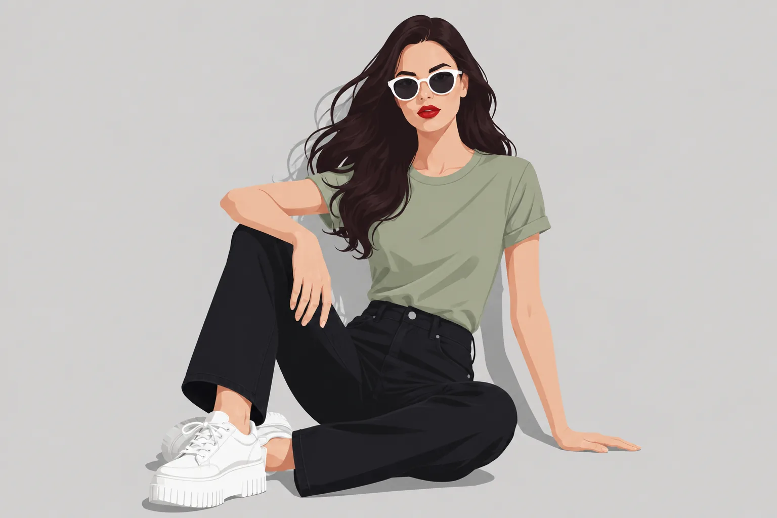 Ribbed Fitted Tee