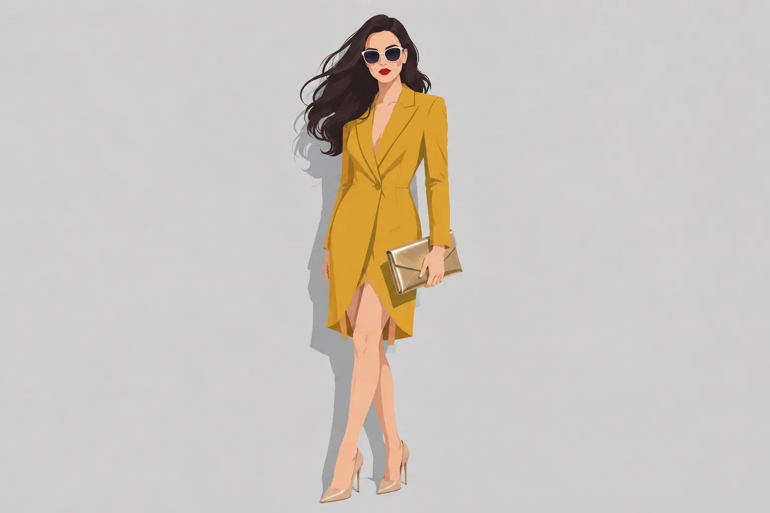 Satin Envelope Clutch