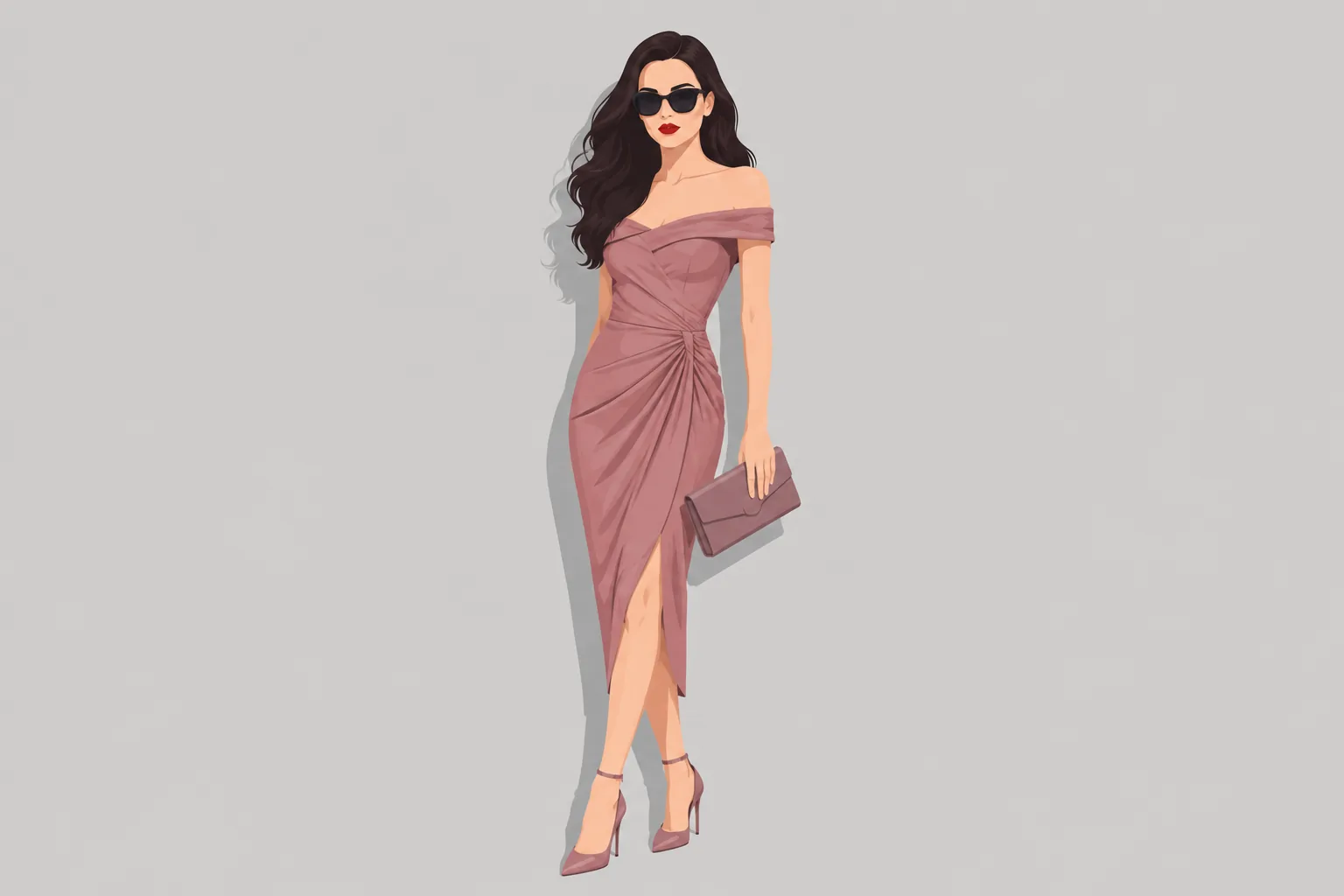 Velvet Fold-Over Clutch