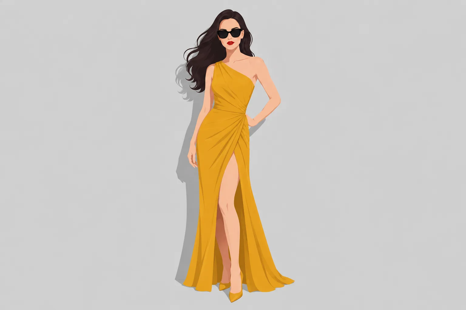 Satin Slip Midi Dress