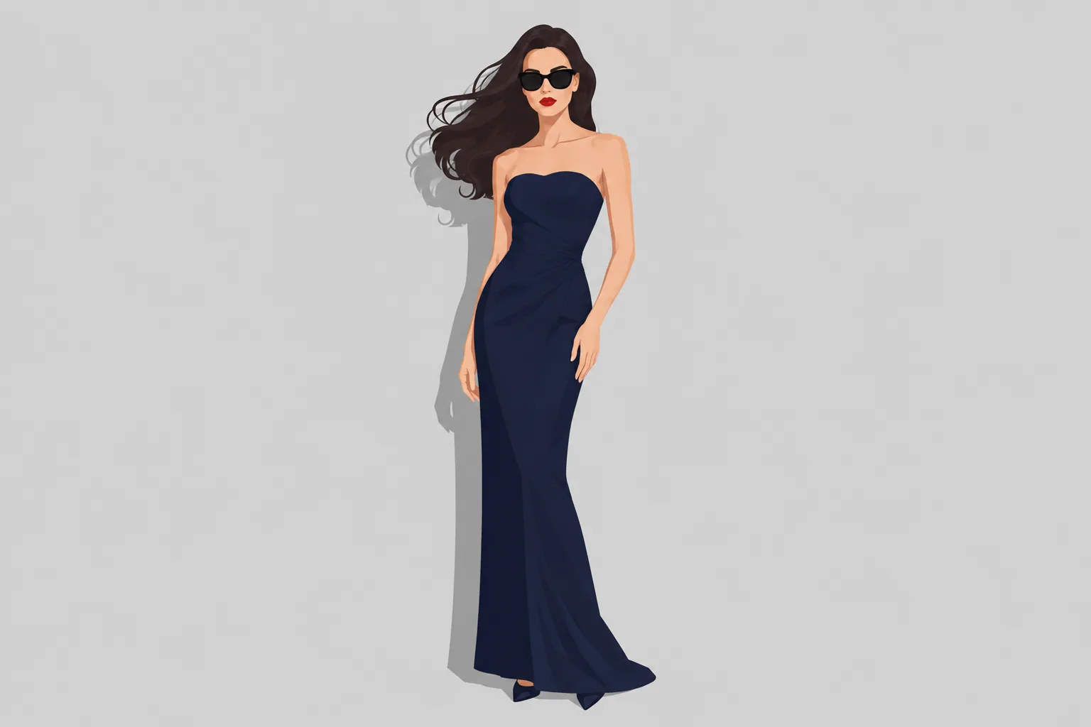 One-Shoulder Gown