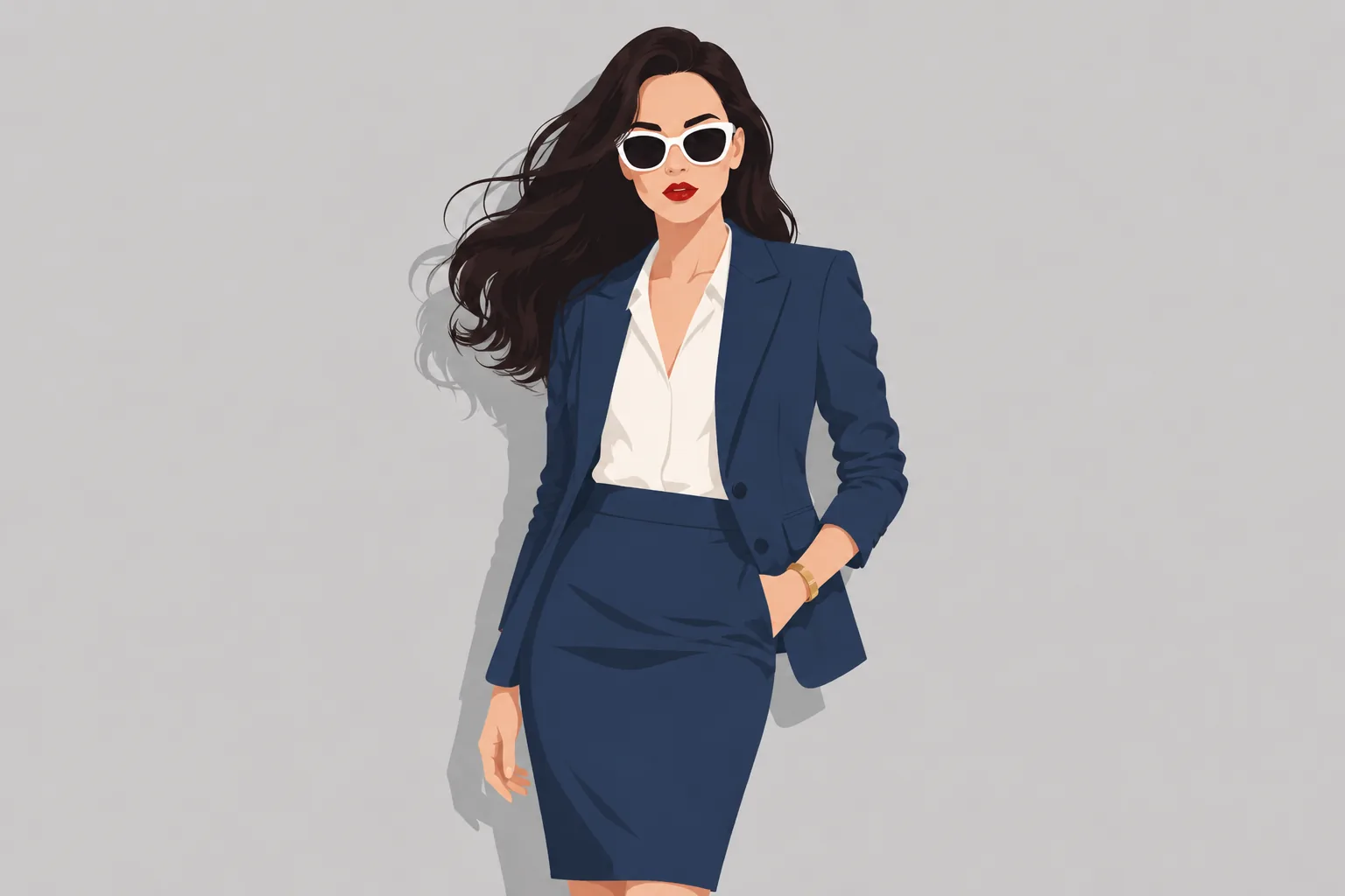 Midi Pencil Skirt