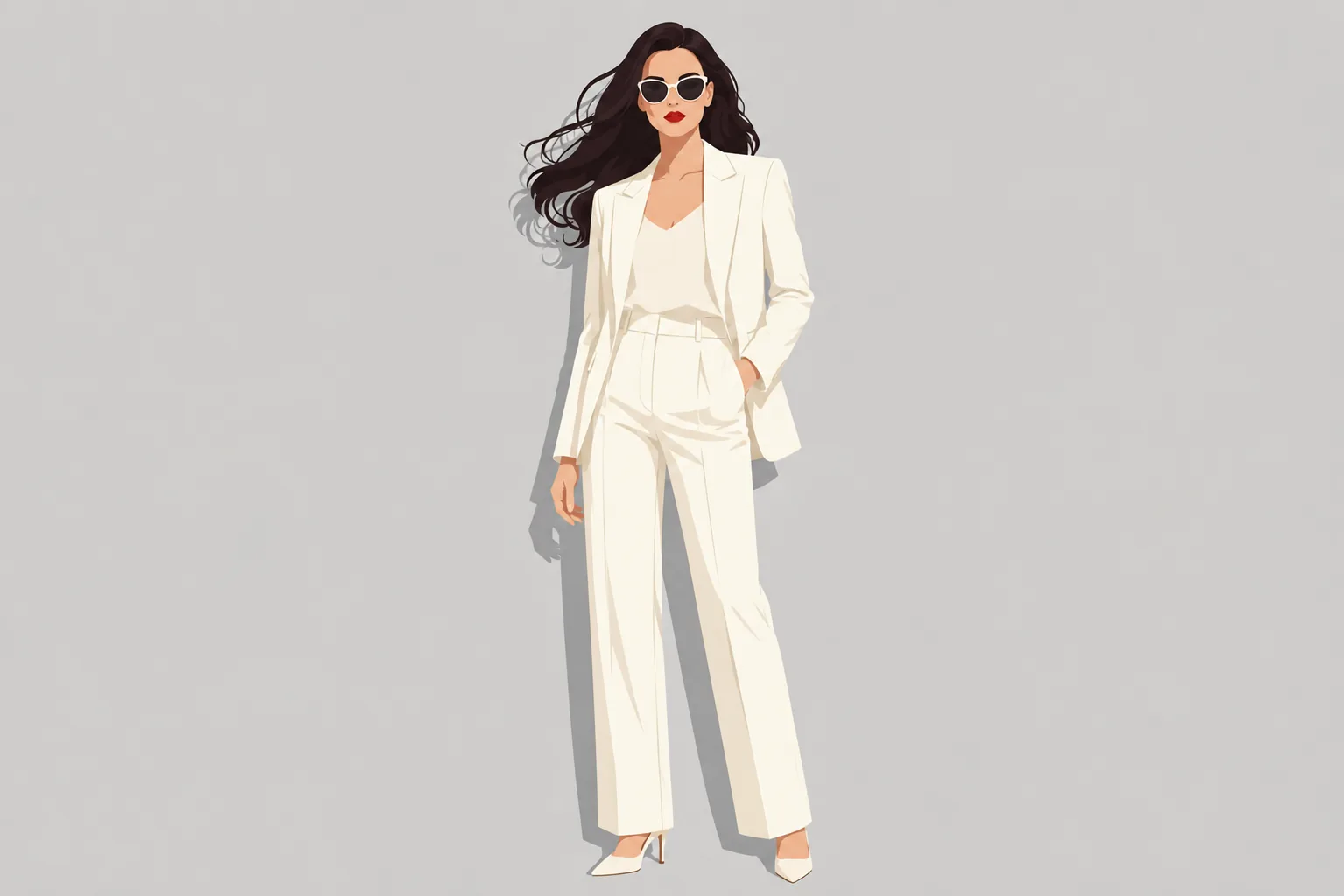 Wide-Leg Wool Trousers