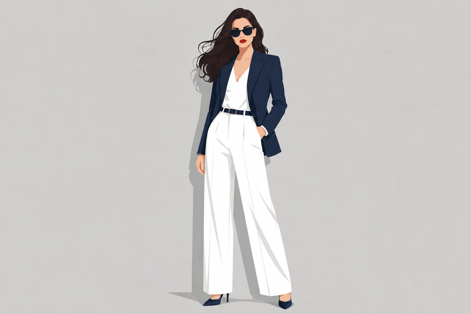 Pleated Front Trousers