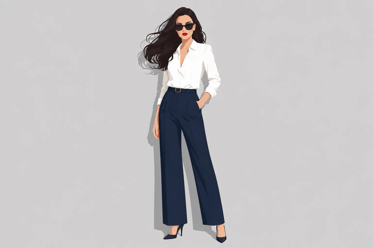 Houndstooth Tapered Trousers