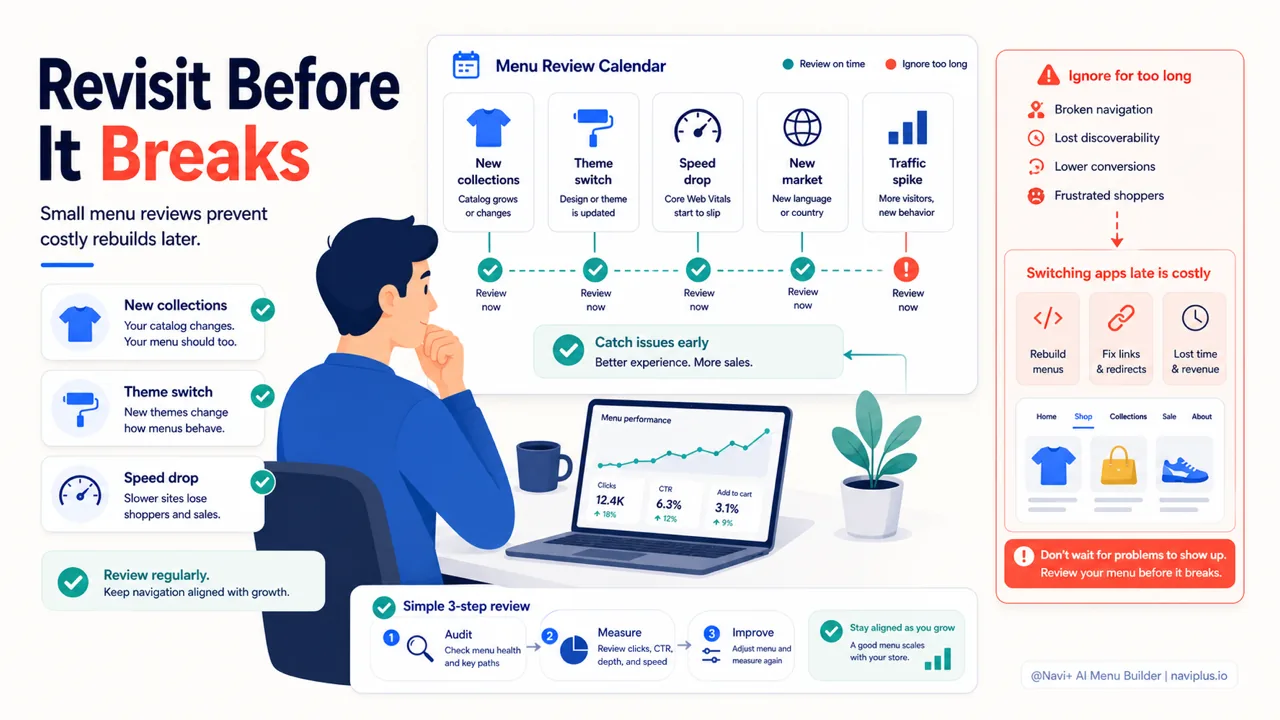 Menu review triggers for new collections theme switch mobile gap and speed drop