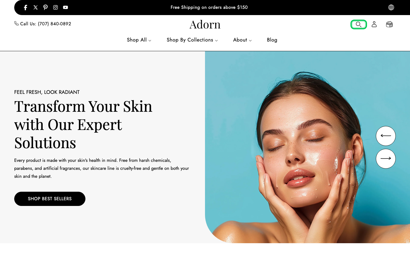 Search → panel opened — Navi+ on the Adorn Shopify theme Search → panel opened — Navi+ on the Adorn Shopify theme