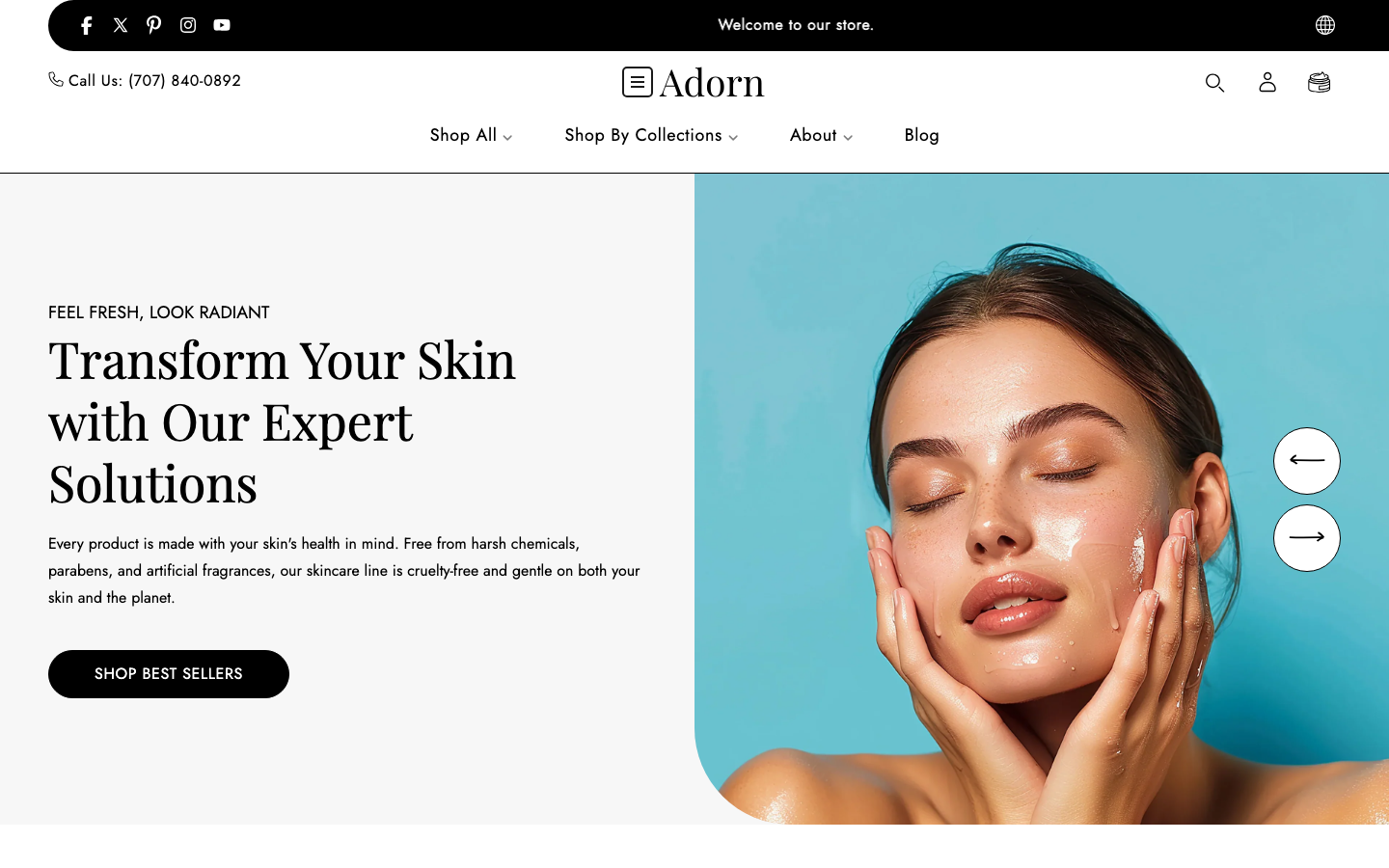 Icon before logo — Navi+ on the Adorn Shopify theme Icon before logo — Navi+ on the Adorn Shopify theme