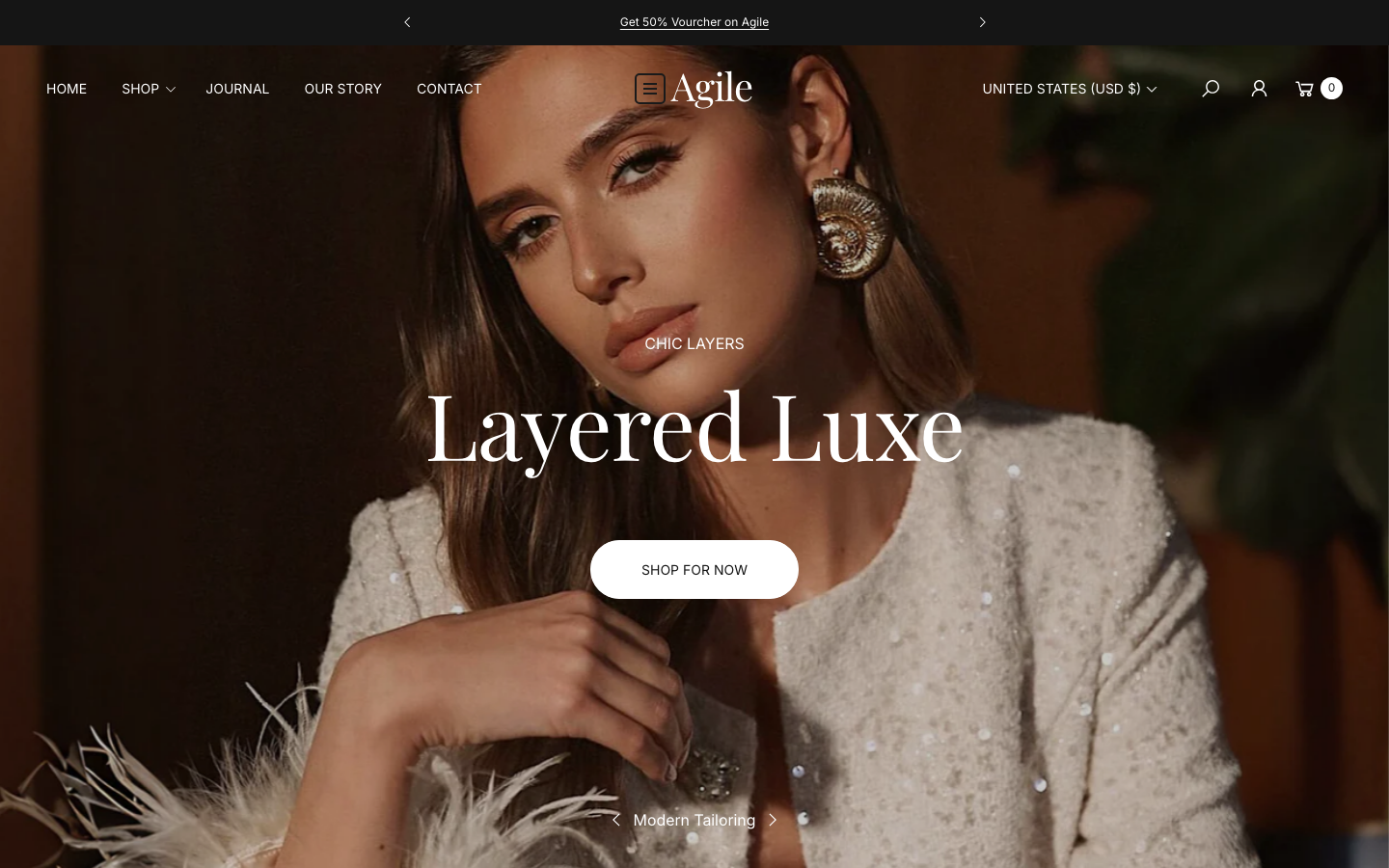Icon before logo — Navi+ on the Agile Shopify theme