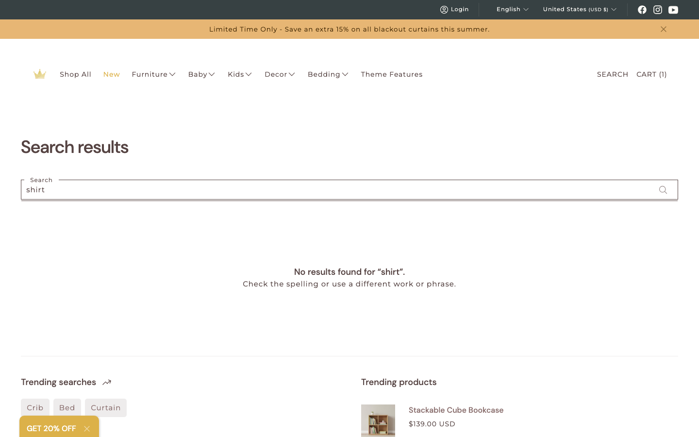 Search → panel opened — Navi+ on the Agnes Shopify theme Search → panel opened — Navi+ on the Agnes Shopify theme