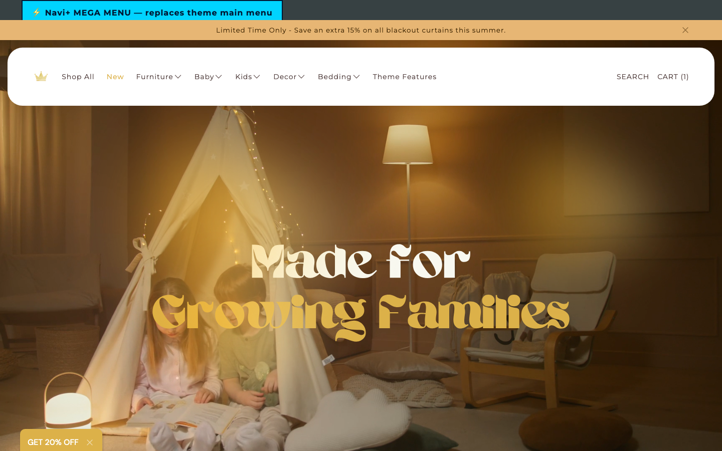 Replace main menu — Navi+ on the Agnes Shopify theme Replace main menu — Navi+ on the Agnes Shopify theme