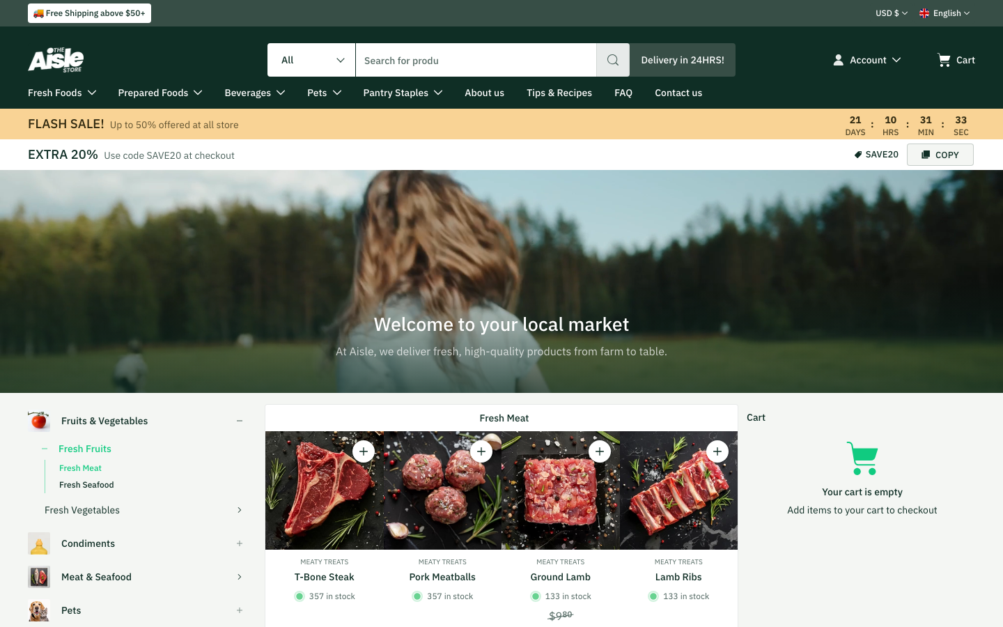 Search → panel opened — Navi+ on the Aisle Shopify theme Search → panel opened — Navi+ on the Aisle Shopify theme