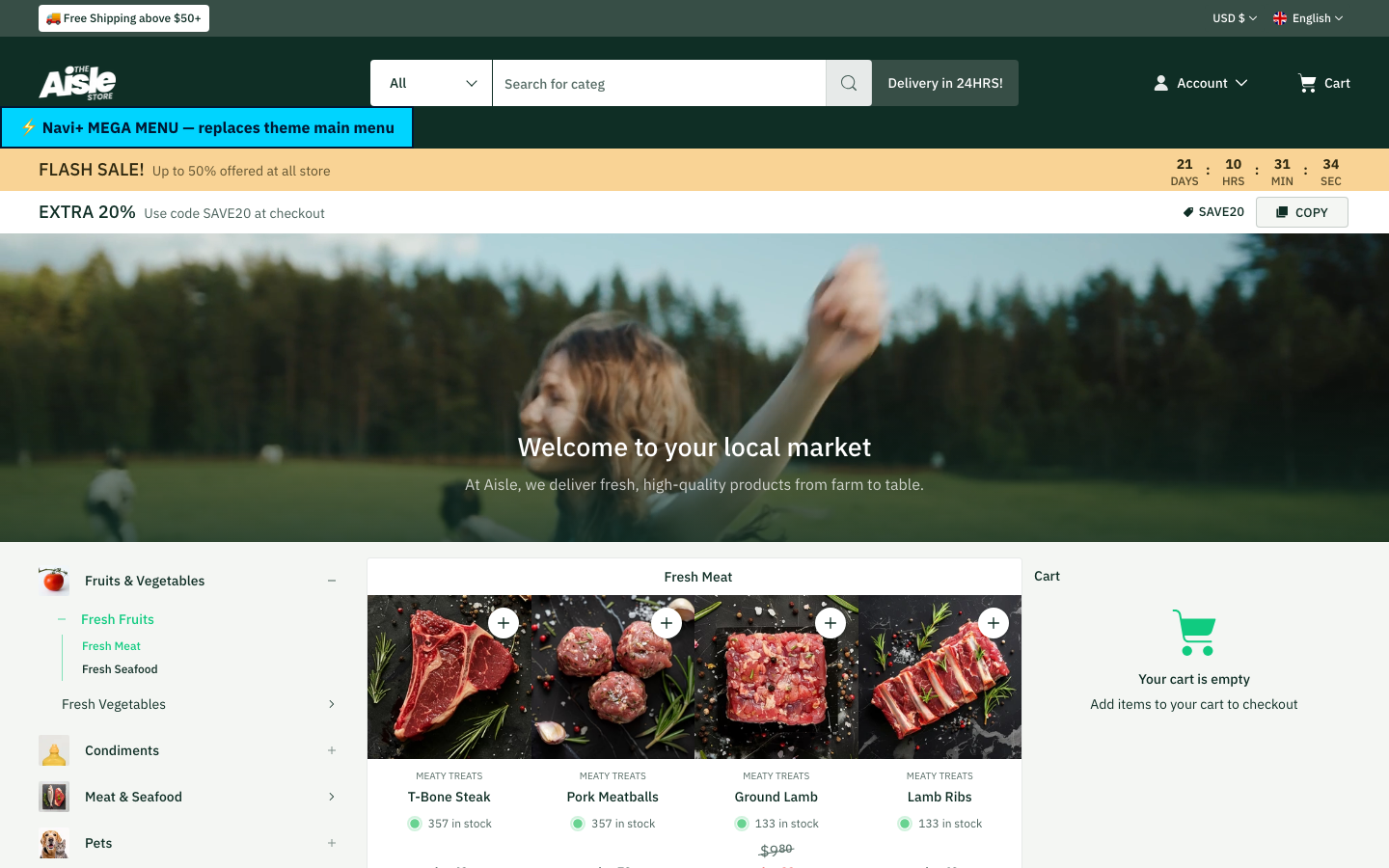 Replace main menu — Navi+ on the Aisle Shopify theme Replace main menu — Navi+ on the Aisle Shopify theme