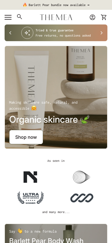 Cart → panel opened — Navi+ on the Align Shopify theme