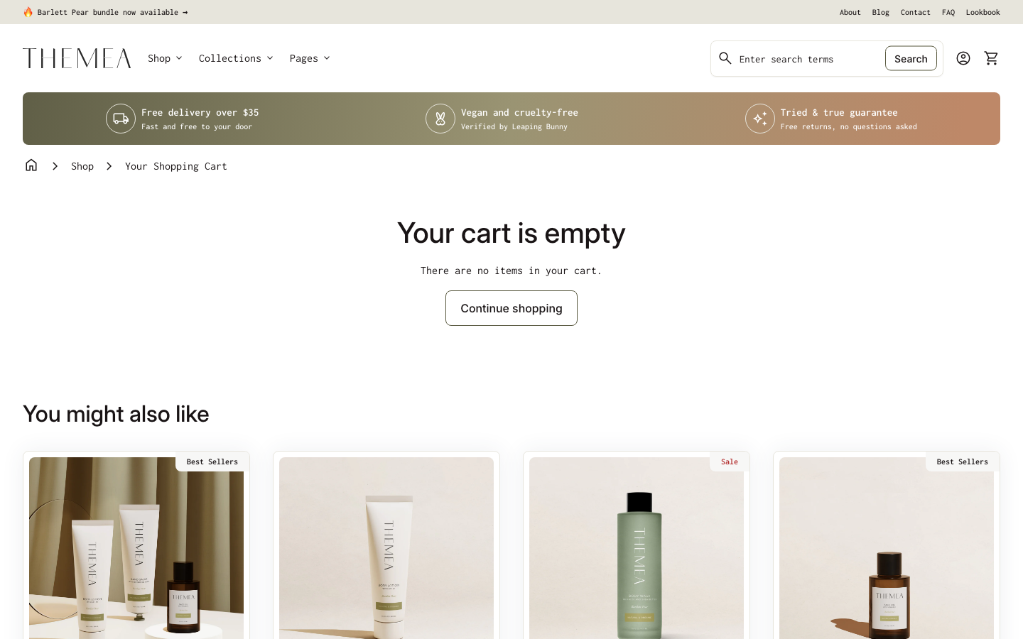 Cart → panel opened — Navi+ on the Align Shopify theme