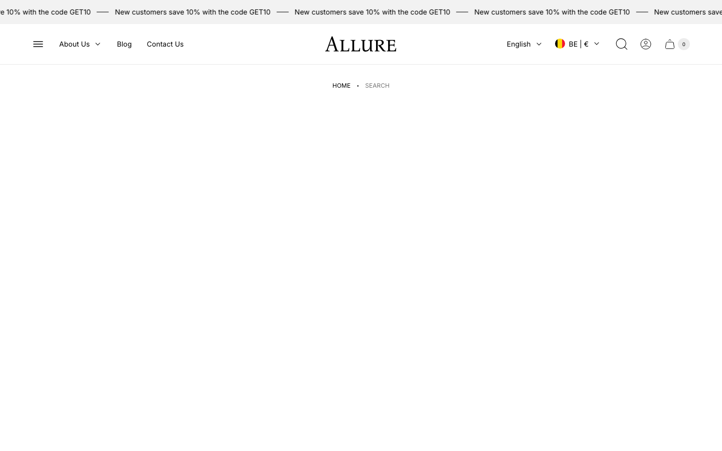 Search → panel opened — Navi+ on the Allure Shopify theme Search → panel opened — Navi+ on the Allure Shopify theme