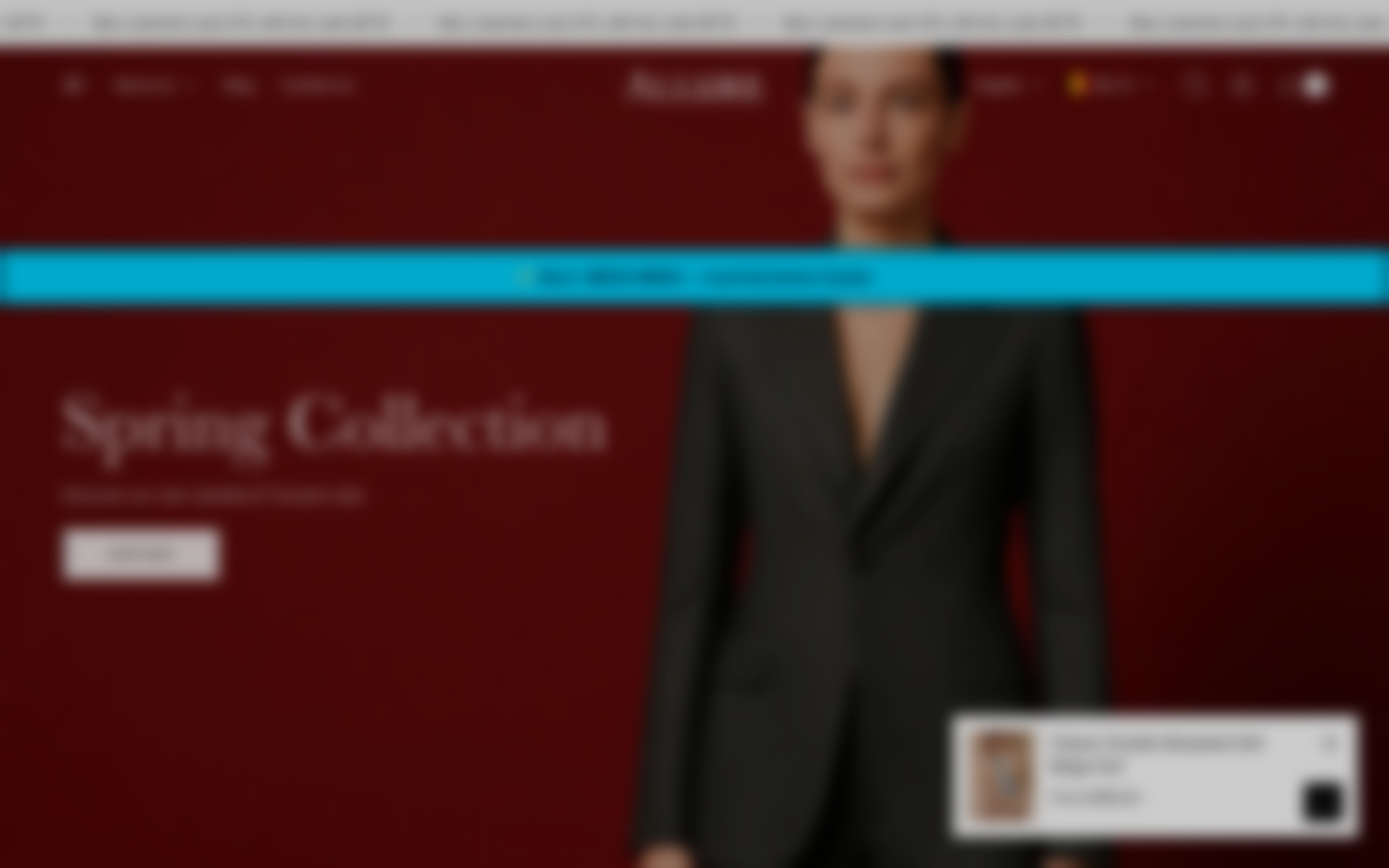 Menu inserted below header — Navi+ on the Allure Shopify theme Menu inserted below header — Navi+ on the Allure Shopify theme