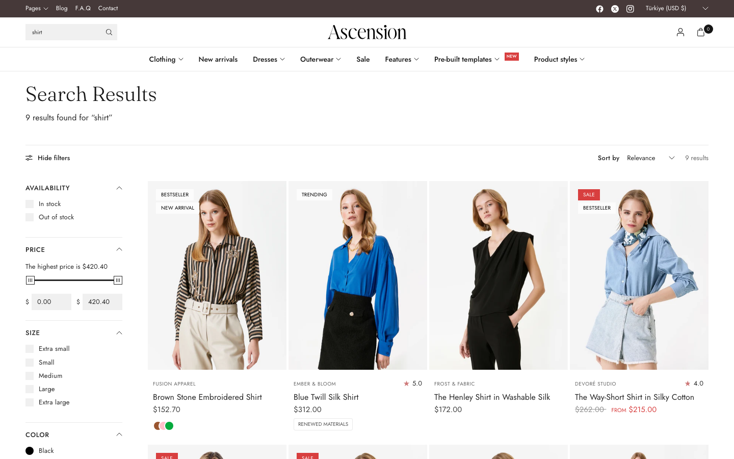 Search → panel opened — Navi+ on the Ascension Shopify theme Search → panel opened — Navi+ on the Ascension Shopify theme