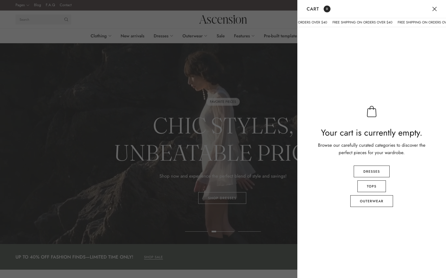 Cart → panel opened — Navi+ on the Ascension Shopify theme Cart → panel opened — Navi+ on the Ascension Shopify theme