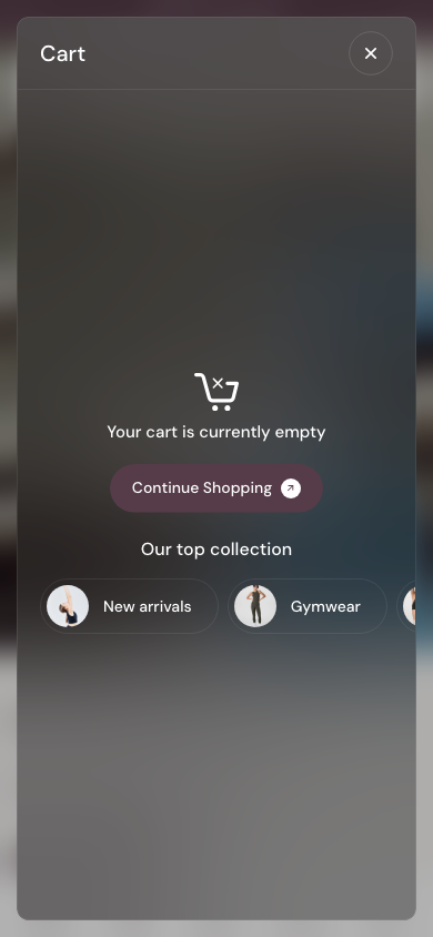 Cart → panel opened — Navi+ on the Athora Shopify theme Cart → panel opened — Navi+ on the Athora Shopify theme