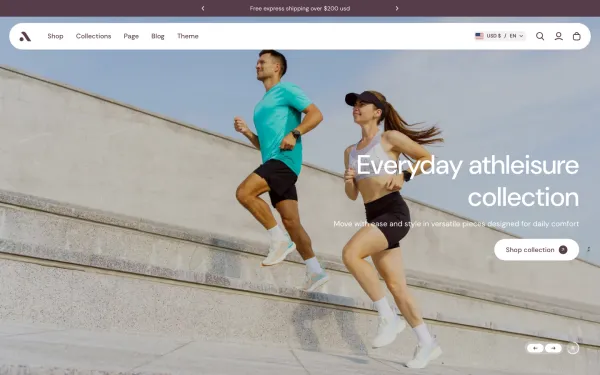 Navi+ menus on the Athora Shopify theme — desktop preview