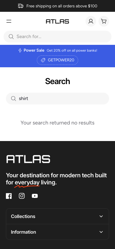 Search → panel opened — Navi+ on the Atlas Shopify theme Search → panel opened — Navi+ on the Atlas Shopify theme