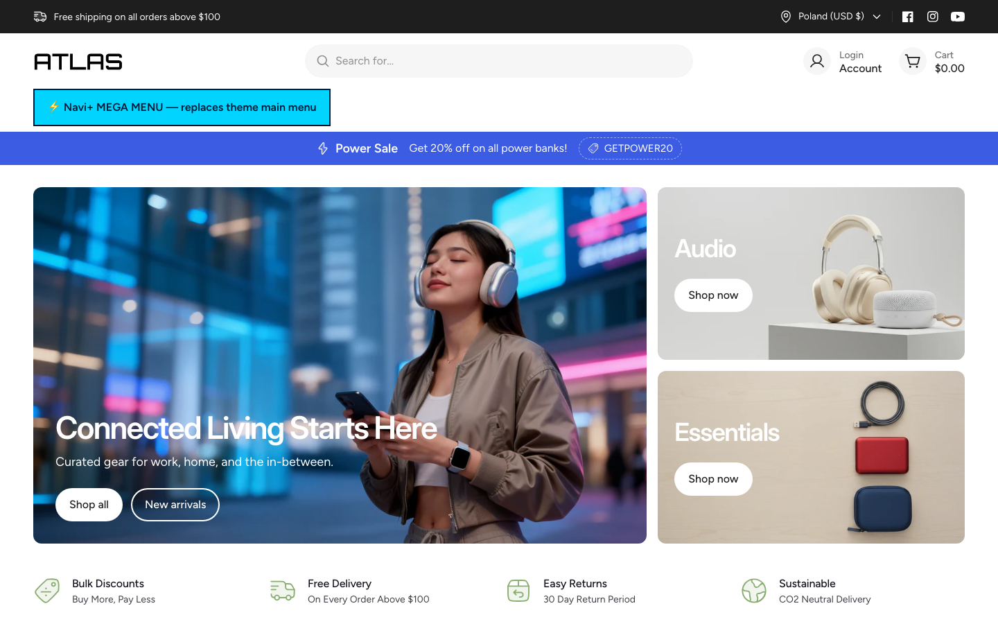 Replace main menu — Navi+ on the Atlas Shopify theme Replace main menu — Navi+ on the Atlas Shopify theme