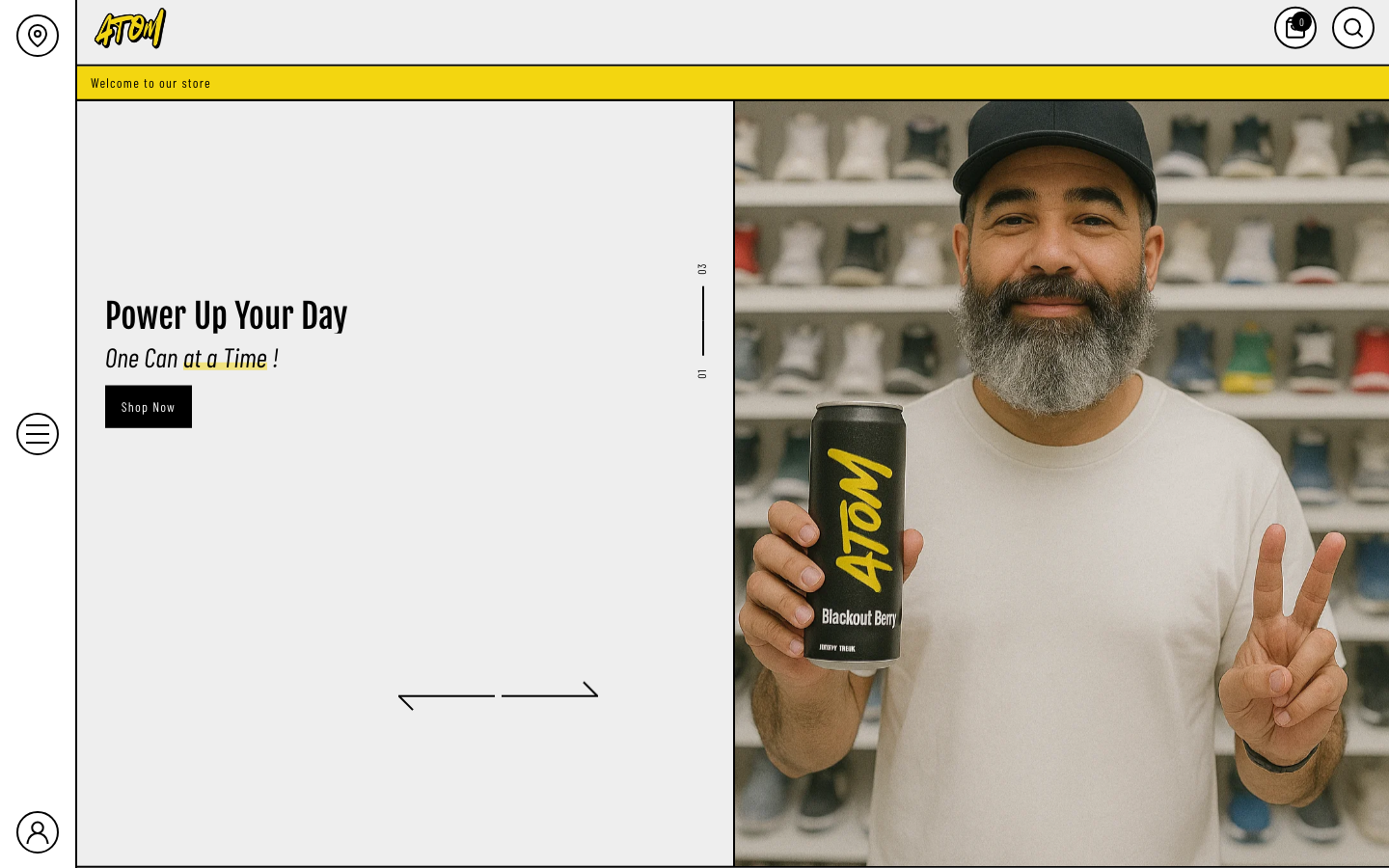 Navi+ Mega Menu replacing the desktop menu on the Atom Shopify theme Navi+ Mega Menu replacing the desktop menu on the Atom Shopify theme