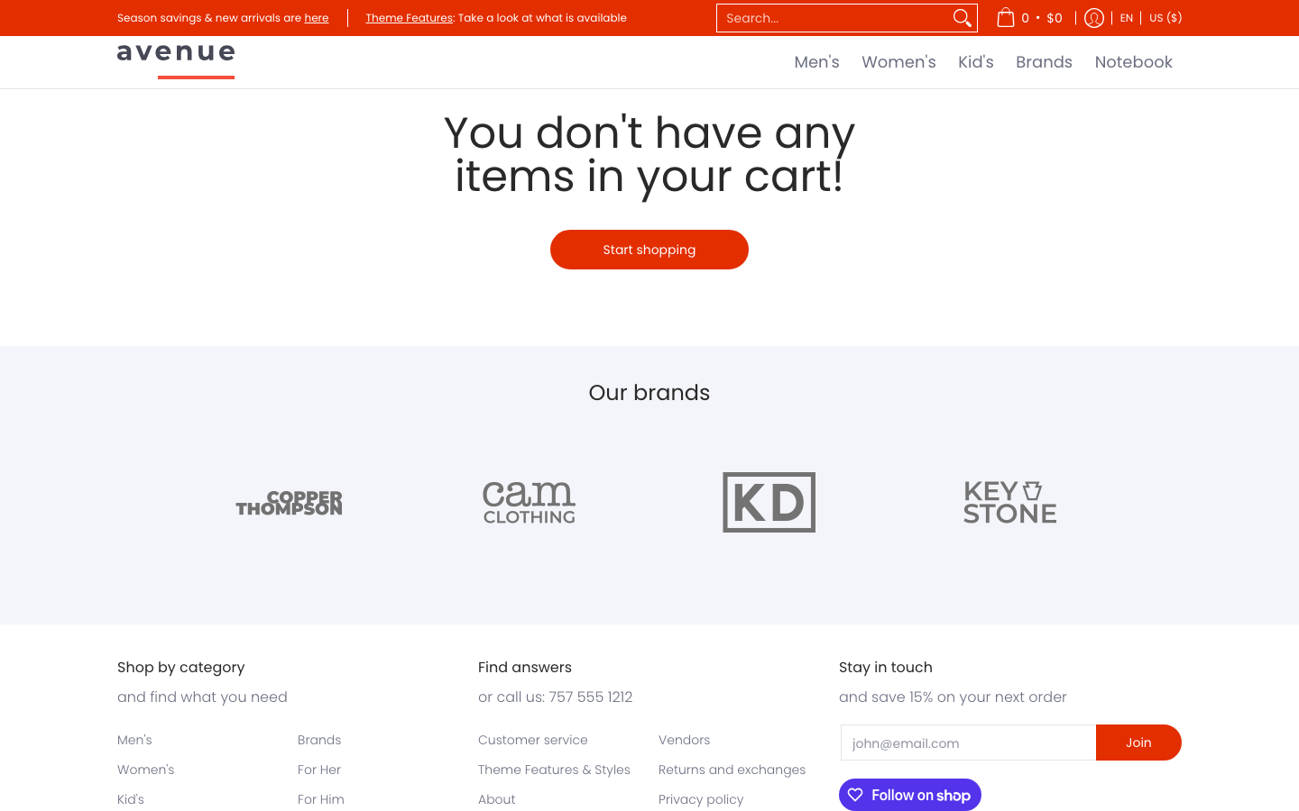 Cart → panel opened — Navi+ on the Avenue Shopify theme Cart → panel opened — Navi+ on the Avenue Shopify theme