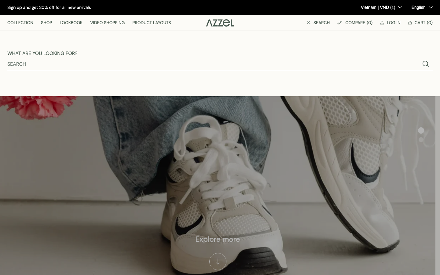 Search → panel opened — Navi+ on the Azzel Shopify theme Search → panel opened — Navi+ on the Azzel Shopify theme