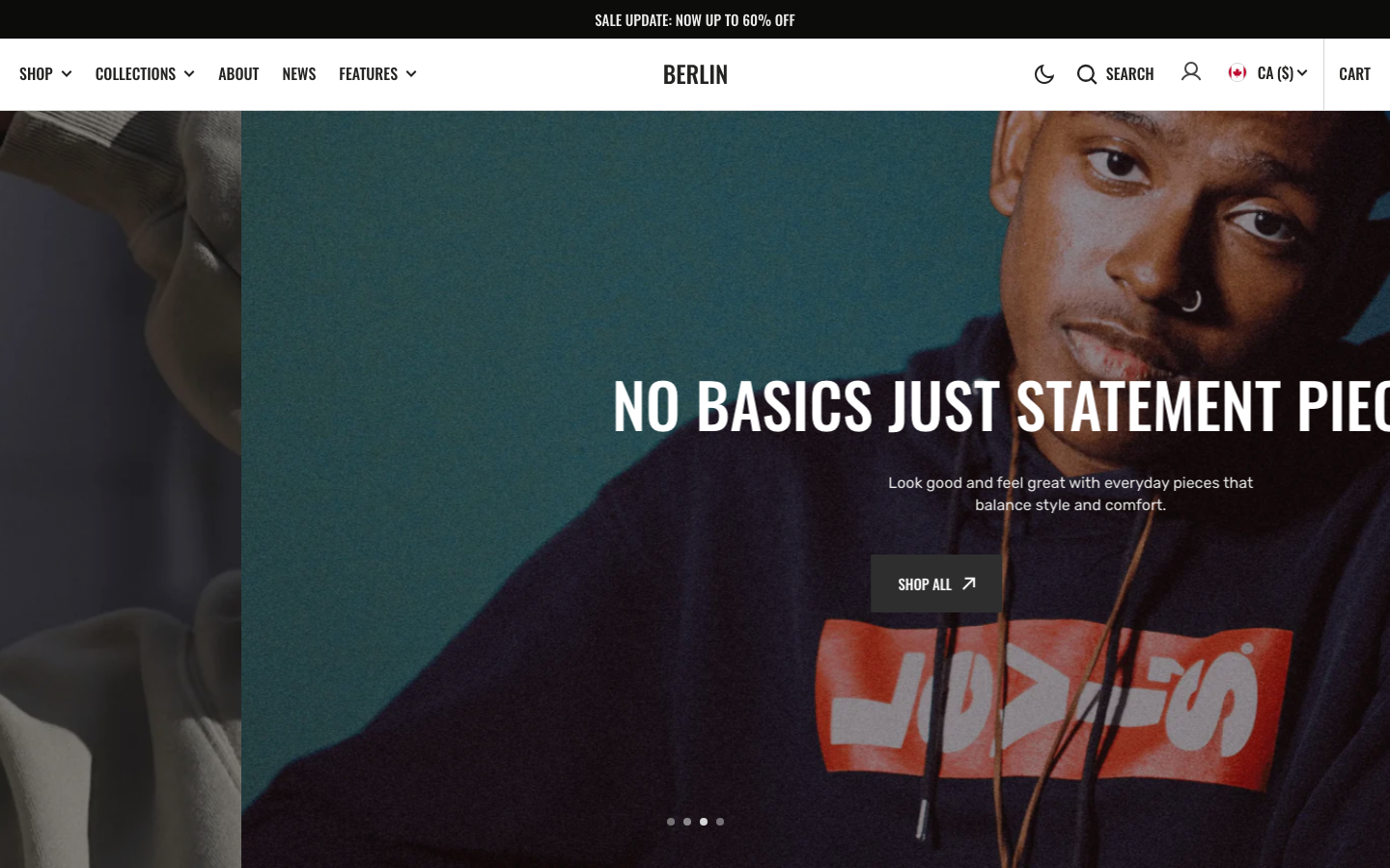 Replace main menu — Navi+ on the Berlin Shopify theme