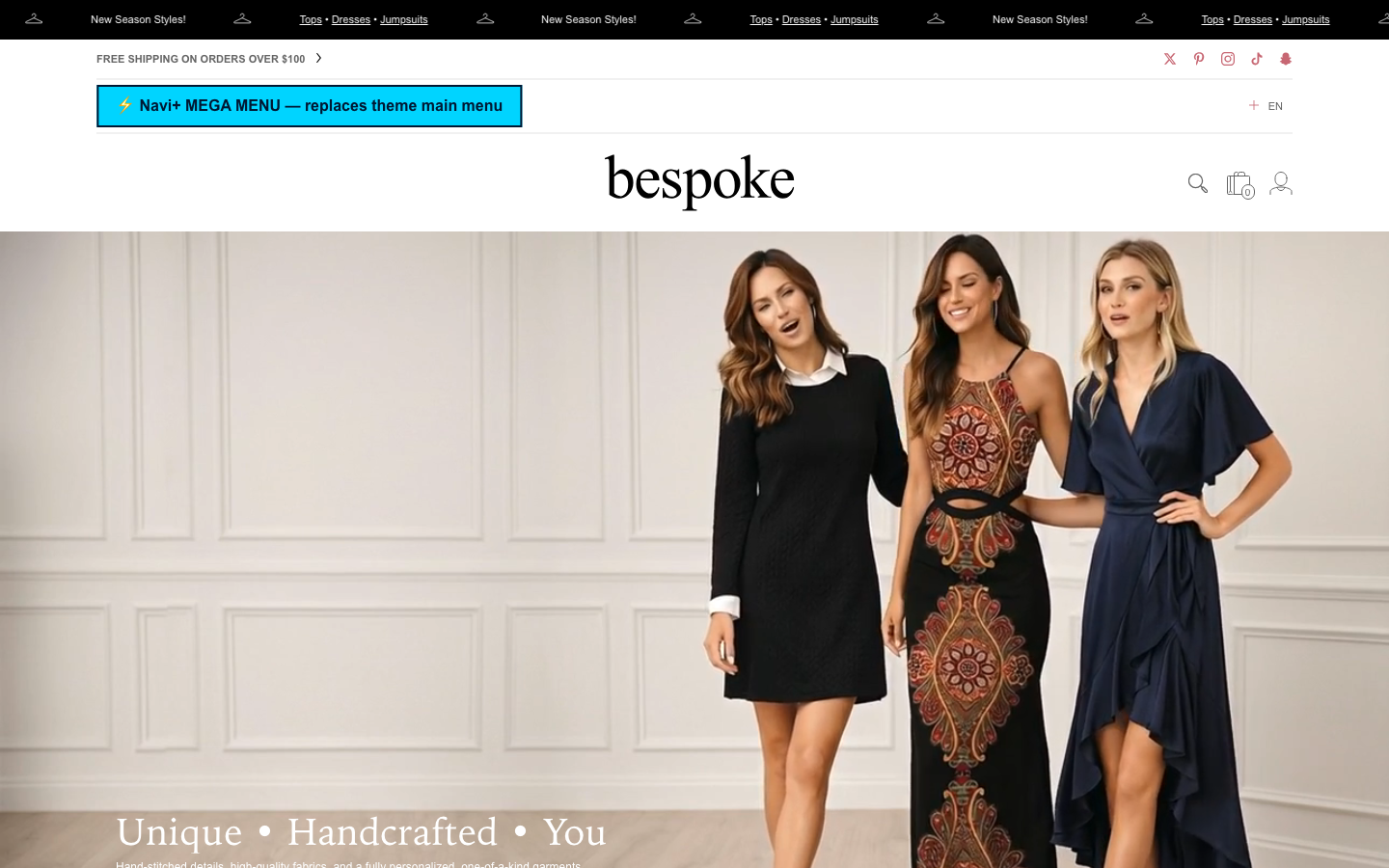 Replace main menu — Navi+ on the Bespoke Shopify theme Replace main menu — Navi+ on the Bespoke Shopify theme