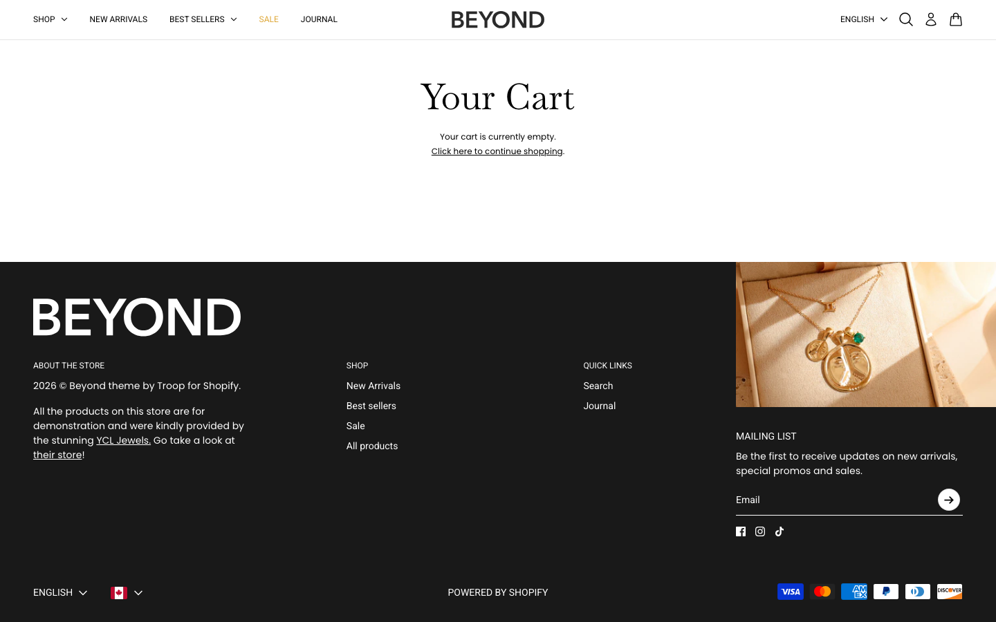Cart → panel opened — Navi+ on the Beyond Shopify theme Cart → panel opened — Navi+ on the Beyond Shopify theme