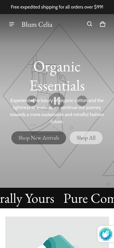 Search → panel opened — Navi+ on the Blum Shopify theme Search → panel opened — Navi+ on the Blum Shopify theme