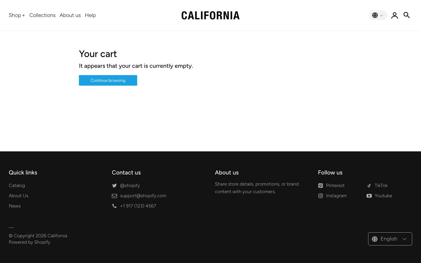 Cart → panel opened — Navi+ on the California Shopify theme Cart → panel opened — Navi+ on the California Shopify theme