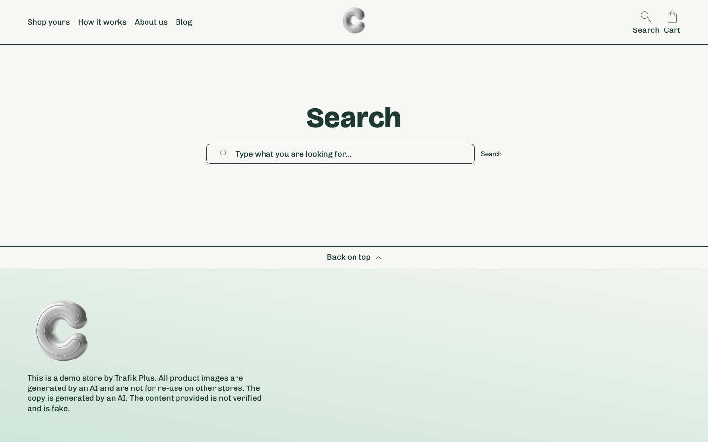 Search → panel opened — Navi+ on the Cama Shopify theme Search → panel opened — Navi+ on the Cama Shopify theme