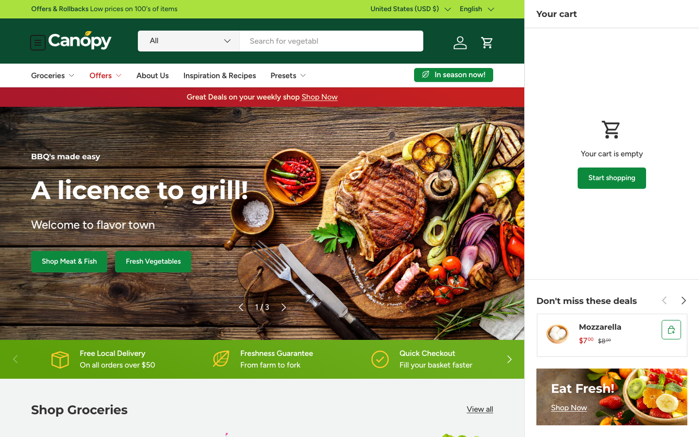 Icon before logo — Navi+ on the Canopy Shopify theme